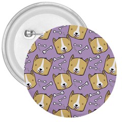 Dog Pattern 3  Buttons by Sapixe