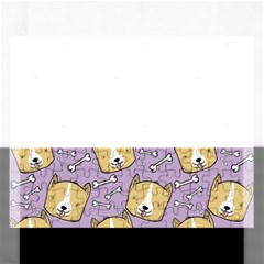 Dog Pattern Rectangular Jigsaw Puzzl by Sapixe