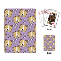 Dog Pattern Playing Card by Sapixe