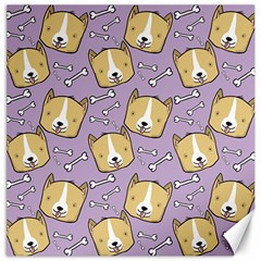 Dog Pattern Canvas 12  X 12   by Sapixe