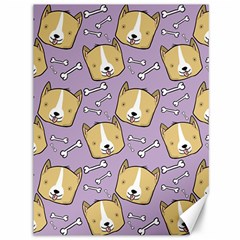 Dog Pattern Canvas 36  X 48   by Sapixe