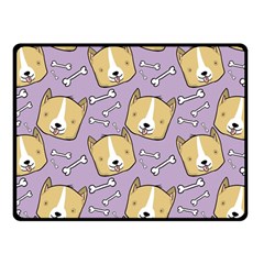 Dog Pattern Fleece Blanket (small)