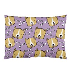 Dog Pattern Pillow Case (two Sides) by Sapixe