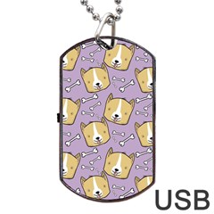 Dog Pattern Dog Tag Usb Flash (one Side) by Sapixe