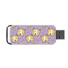 Dog Pattern Portable Usb Flash (two Sides) by Sapixe