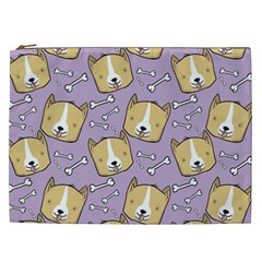 Dog Pattern Cosmetic Bag (xxl)  by Sapixe