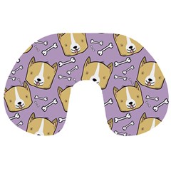 Dog Pattern Travel Neck Pillows by Sapixe