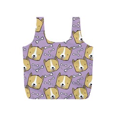 Dog Pattern Full Print Recycle Bags (s)  by Sapixe