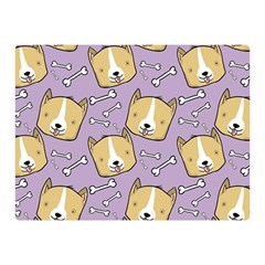 Dog Pattern Double Sided Flano Blanket (mini)  by Sapixe