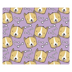 Dog Pattern Double Sided Flano Blanket (small)  by Sapixe