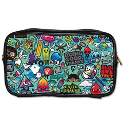 Comics Collage Toiletries Bags by Sapixe