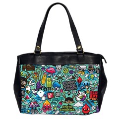 Comics Collage Office Handbags (2 Sides)  by Sapixe