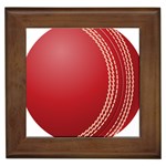 Cricket Ball Framed Tiles Front