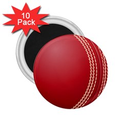 Cricket Ball 2 25  Magnets (10 Pack)  by Sapixe