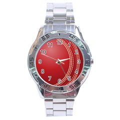 Cricket Ball Stainless Steel Analogue Watch by Sapixe