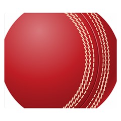 Cricket Ball Double Sided Flano Blanket (small)  by Sapixe