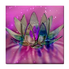 Crystal Flower Tile Coasters by Sapixe