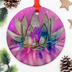 Crystal Flower Ornament (round) by Sapixe