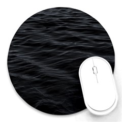 Dark Lake Ocean Pattern River Sea Round Mousepads by Sapixe