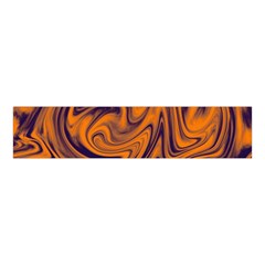 Orange And Purple Liquid Velvet Scrunchie by berwies