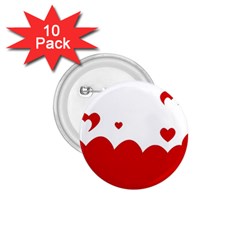 Heart Shape Background Love 1 75  Buttons (10 Pack) by Nexatart