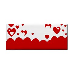 Heart Shape Background Love Cosmetic Storage Cases by Nexatart