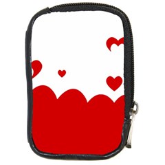 Heart Shape Background Love Compact Camera Cases by Nexatart