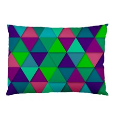 Background Geometric Triangle Pillow Case (two Sides) by Nexatart