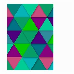 Background Geometric Triangle Small Garden Flag (two Sides) by Nexatart