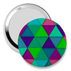 Background Geometric Triangle 3  Handbag Mirrors by Nexatart