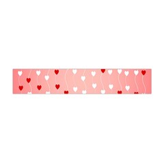 Heart Shape Background Love Flano Scarf (mini) by Nexatart