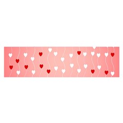 Heart Shape Background Love Satin Scarf (oblong) by Nexatart