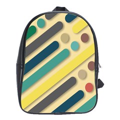 Background Vintage Desktop Color School Bag (large) by Nexatart