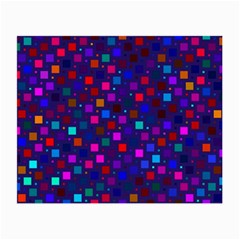 Squares Square Background Abstract Small Glasses Cloth (2-side) by Nexatart