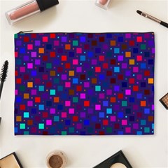 Squares Square Background Abstract Cosmetic Bag (xl) by Nexatart