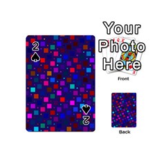 Squares Square Background Abstract Playing Cards 54 (mini)  by Nexatart