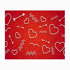 Background Valentine S Day Love Small Glasses Cloth by Nexatart