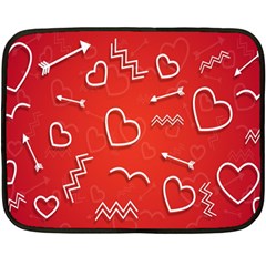 Background Valentine S Day Love Double Sided Fleece Blanket (mini)  by Nexatart