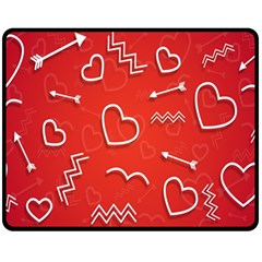 Background Valentine S Day Love Fleece Blanket (medium)  by Nexatart