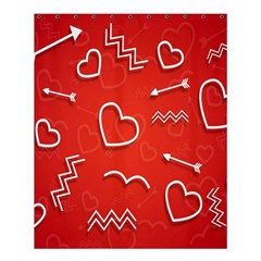 Background Valentine S Day Love Shower Curtain 60  X 72  (medium)  by Nexatart