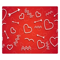 Background Valentine S Day Love Double Sided Flano Blanket (small)  by Nexatart