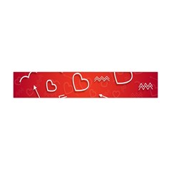 Background Valentine S Day Love Flano Scarf (mini) by Nexatart