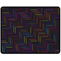 Lines Line Background Double Sided Fleece Blanket (medium)  by Nexatart