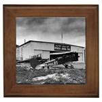 Omaha Airfield Airplain Hangar Framed Tiles Front