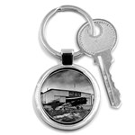 Omaha Airfield Airplain Hangar Key Chains (Round)  Front