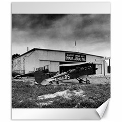 Omaha Airfield Airplain Hangar Canvas 8  X 10  by Nexatart