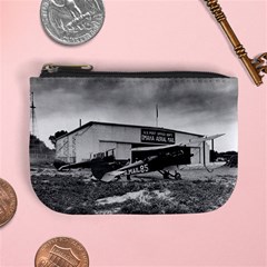 Omaha Airfield Airplain Hangar Mini Coin Purses by Nexatart