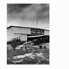 Omaha Airfield Airplain Hangar Large Garden Flag (two Sides) by Nexatart