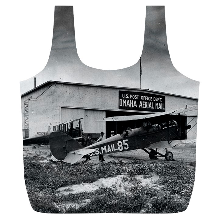 Omaha Airfield Airplain Hangar Full Print Recycle Bags (L) 