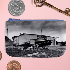 Omaha Airfield Airplain Hangar Large Coin Purse by Nexatart